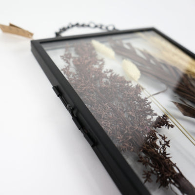 Fotorahmen Trockenblumen antik schwarz 20 x 25 cm | 10 Stück