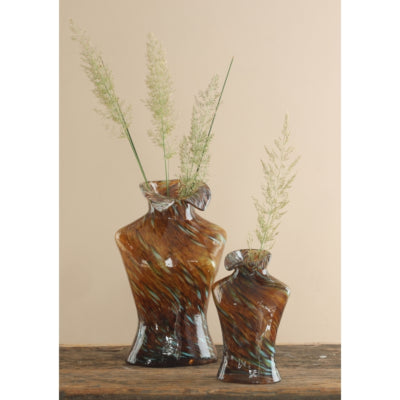 Vase Bossom braun 20 cm | 8 Stück