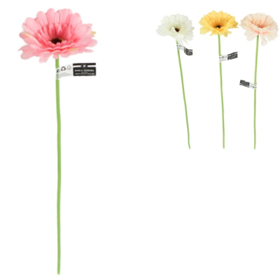 Kunstblume Gerbera 47 cm 4-fach sortiert | 48 Stück