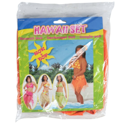 Folat Hawaii-Oberteil und Rock orange Einheitsgröße | 12 Stück
