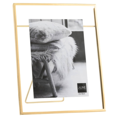 J-Line Fotorahmen goldfarben 13 x 18 cm | 6 Stück