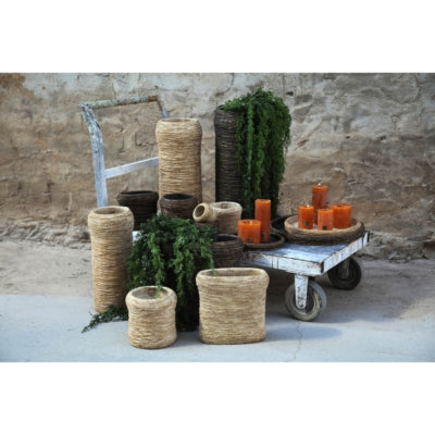 Ptmd Blumentopf Ricci l schwarz 55 cm | 2 Stk