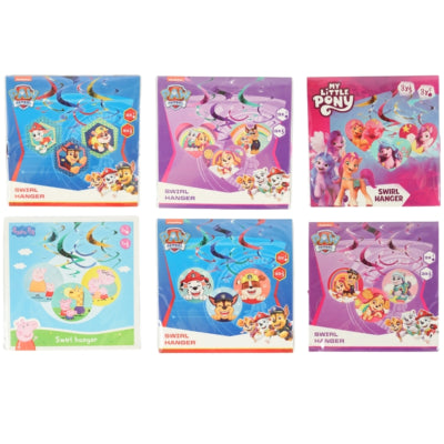 Spiralanhänger 40 cm 6-fach sortiert 6er-Set | 24 Stück