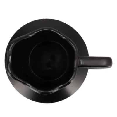 Daan Bugholzvase Boa mit Henkel schwarz 20 cm | 4 Stück
