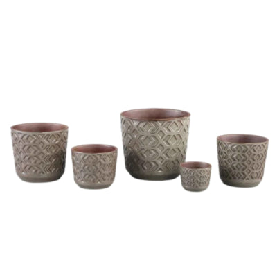 Ptmd Blumentopf Pella S braun 10 cm | 12 Stück
