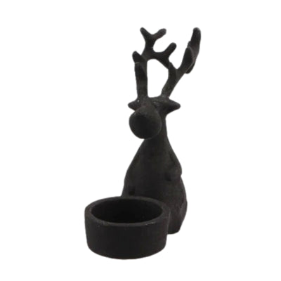 Daan Bugholz-Teelichthalter Dobra schwarz 14 cm | 9 Stück