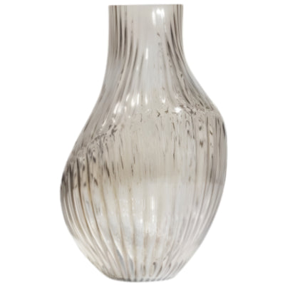 Bepurehome Vase zu Rauchglas 34 cm | 3 Stück