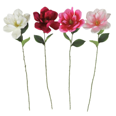 Kunstblume Magnolie 70 cm 4-fach sortiert | 24 Stück