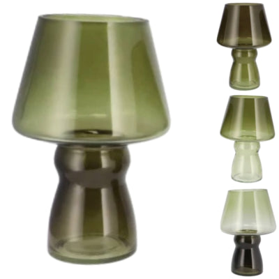 Daan Bugholzvase Bicolor Grün 25 cm 4-fach sortiert | 4 Stück
