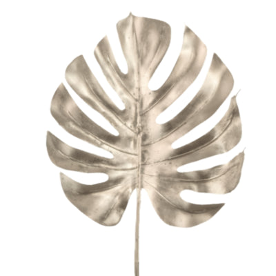 Hbx künstlicher Zweig Monstera Champagnerfarben 72 cm | 20 Stück