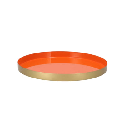 Daan Bugholztablett Marrakesch orange 26 cm | 6 Stück
