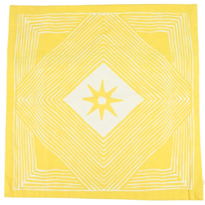 Fair gehandelter Kissenbezug Tribal Gelb 45 x 45 cm | 12 Stück