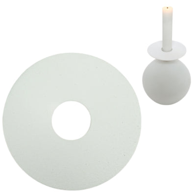 Stjernsund Kerzenring Loua weiß matt 9cm | 48 Stück