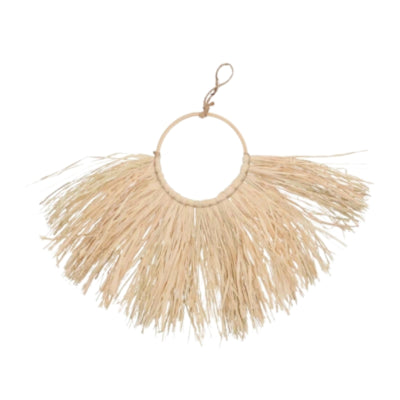 Daan Bugholz Wanddekoration Bast Boho Natur 60 cm | 10 Stück