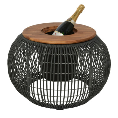 (r) Beistelltisch mit Fach seville grau 58 cm | 2 Stk