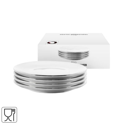 Vtwonen Teller silberfarben 12 cm 4er Set | 6 Stück