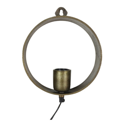 Countryfield Wandleuchte Largo messingfarben EU-Stecker 22 cm | 4 Stück