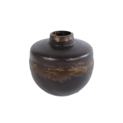 Kerzenständer Fellmetall braun 7,5 cm | 12 Stück