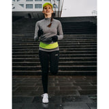 Avento Taillensportband Twist Fluorgelb Schwarz Größe L | 10 Stück - afbeelding 2