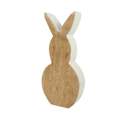 Figur Hase Holz weiß 23 cm | 18 Stück