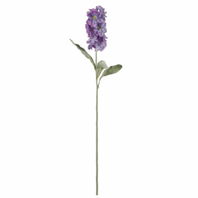 Kunstblume matthiola lila 56 cm | 24 Stück