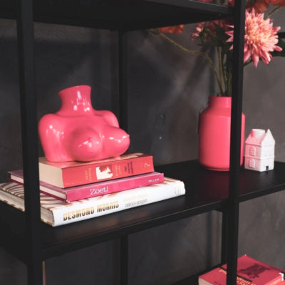 Housevitamin Vase Brüste schwarz 15 cm | 6 Stück