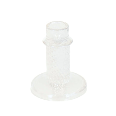 Housevitamin Kerzenhalter Twist schillerndes Glas 10 cm | 24 Stück