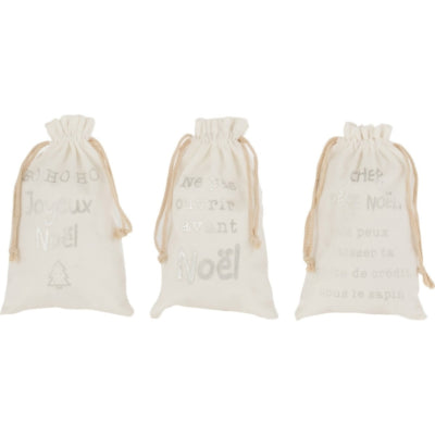 J-Line Tasche Weihnachten Französisch 28 cm 3 sortiert | 36 Stück