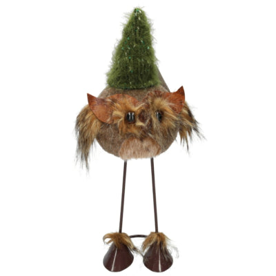 Figur Eule Hedwig grün 35 cm | 8 Stück
