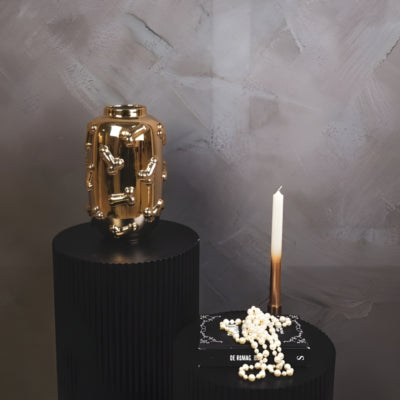 Housevitamin Vase Dick goldfarben 27 cm | 4 Stück