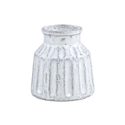 Ptmd Vase Xave S weiß 10 cm | 6 Stück
