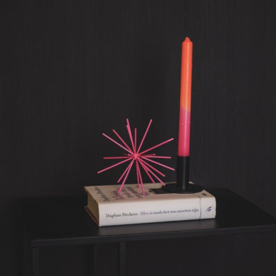 Housevitamin Ornament Feuerwerk Metall neonpink 15 cm | 24 Stück