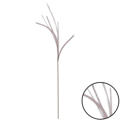 Countryfield Kunstzweig mit 6 Federn hellrosa 112 cm | 24 Stück