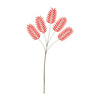 Daan Benthout Kunstblatt Palme rot 125 cm | 6 Stück