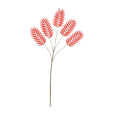 Daan Benthout Kunstblatt Palme rot 125 cm | 6 Stück