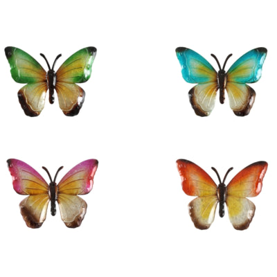 Schmetterling Susanne 4 sortiert blau grün orange oder rosa | 12 Stück