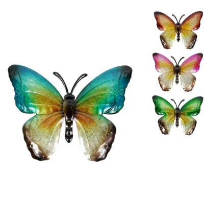 Schmetterling Susanne 4 sortiert blau grün orange oder rosa | 12 Stück