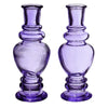 Vase Kerzenhalter Venedig lila 15,5 cm 2 sortiert | 24 Stück