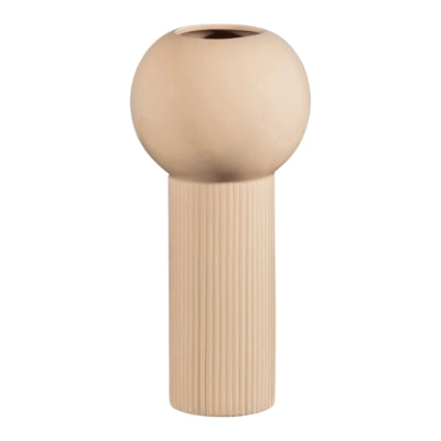 Holzvase Zayn Beige 29 cm | 8 Stück