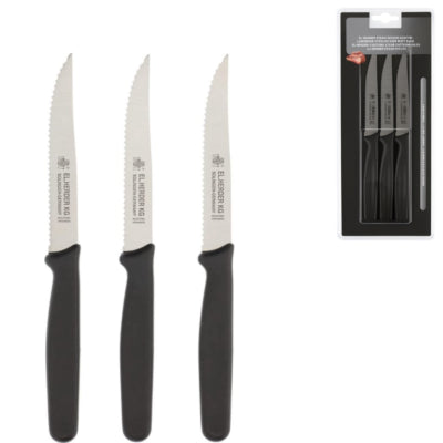 El. Schäfer-Steakmesser-Set, 3 Stück | 12 Stück
