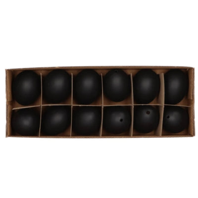 Daan Bugholzeier schwarz 5 cm 12 Stück | 12 Stück