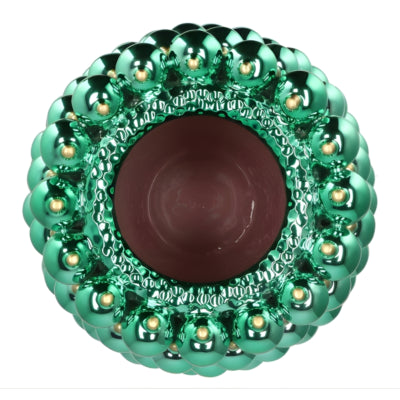 Daan Bugholzvase Weihnachtskugel grün 39 cm | 2 Stk
