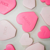 Housevitamin Statue Candy Heart Fuck hellrosa 13 cm | 12 Stück - afbeelding 2