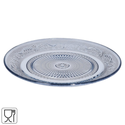 Teller mit Motiv blau 22,5 cm | 12 Stück