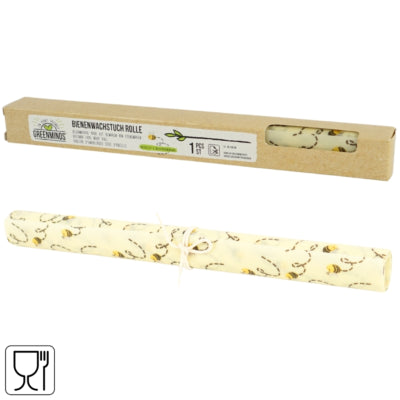 Greenminds Bienenwachsfolie 30 x 90 cm | 12 Stück