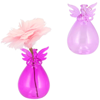 Daan Benthout Vase Anhänger funkelnder Engel Fuchsia Pink 12 cm 2 sortiert | 12 Stück
