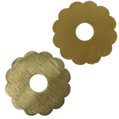 Stjernsund Kerzenring Loua-Blume messingfarben 9,3 cm | 24 Stück