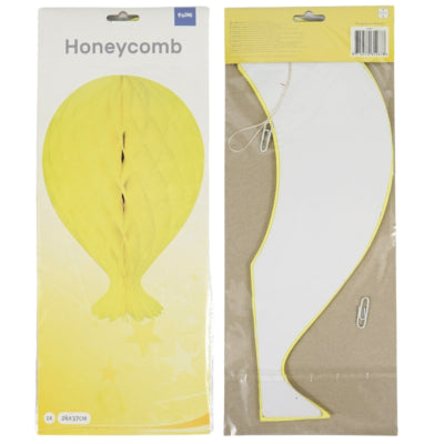 Folat Wabenballon gelb 37 cm | 36 Stück