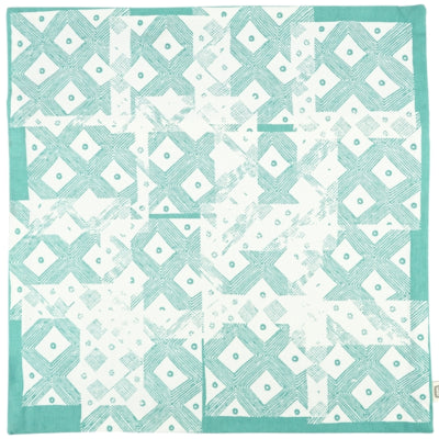 Fair-Trade-Kissenbezug Tribal Blau 45 x 45 cm | 12 Stück