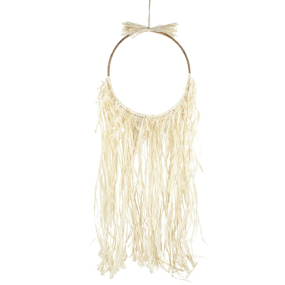 Wanddekoration Bast-Rattan-Kreis 100 cm | 12 Stück